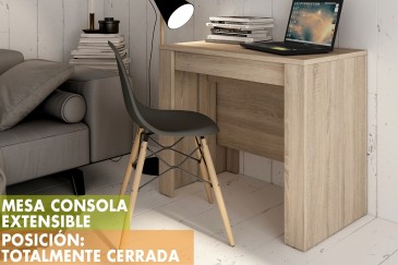 Mesa Consola comedor extensible. 4 en 1 De cónsola a mesa extensible de 238 cm en un solo mueble