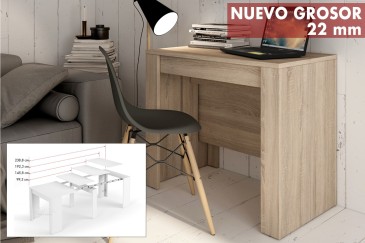 Mesa Consola comedor extensible. 4 en 1 De cónsola a mesa extensible de 238 cm en un solo mueble