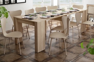 Mesa Consola comedor extensible. 4 en 1 De cónsola a mesa extensible de 238 cm en un solo mueble