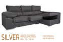 Chaiselongue Derecha SILVER Gris