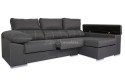 Chaiselongue Derecha SILVER Gris