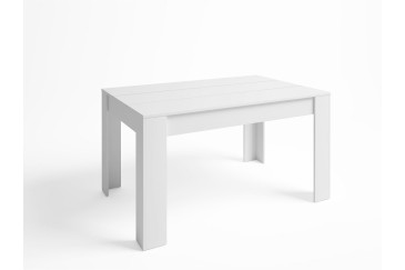 Mesa comedor Extensible BASS 140x90 Blanco Mate