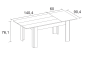 Mesa comedor Extensible BASS 140x90 Blanco Mate Mesa comedor Extensible BASS 140x90 Blanco Mate