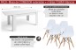 PACK Mesa BASS Extensible + 4 Sillas TOWER Blancas diseño PACK Mesa BASS Extensible + 4 Sillas TOWER Blancas diseño