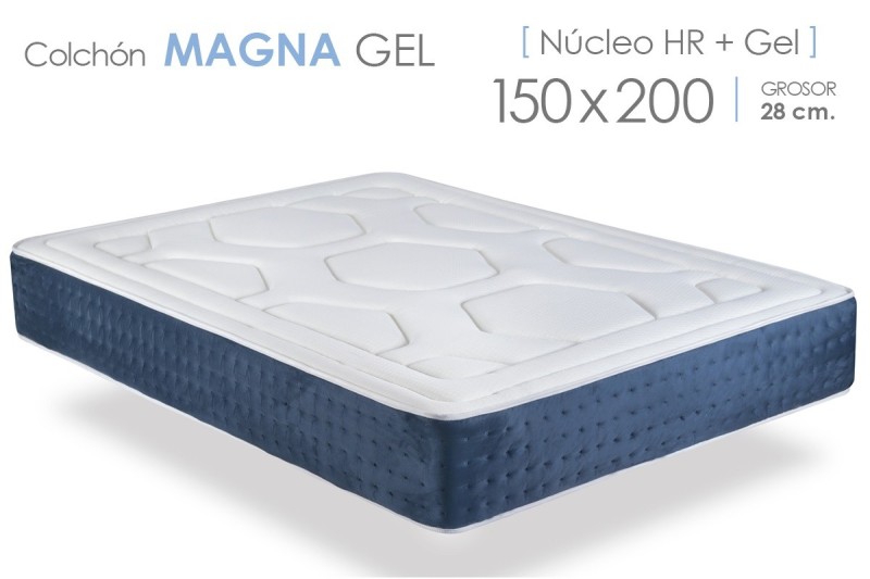 Pack Colchon 90x180 Nucleo Hr Con Viscogel Y Almohada Con Tejido