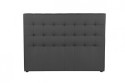 Cabeceira de cama CAPITONE PU cinzenta 160x115