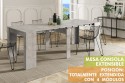 Mesa Consola extensible 4 en 1 Cemento