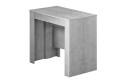 Mesa Consola extensible 4 en 1 Cemento