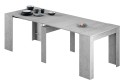 Mesa Consola extensible 4 en 1 Cemento