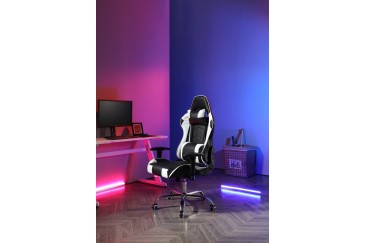 Cadeirão GAMING em preto e branco