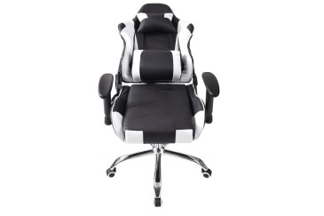 Cadeirão GAMING em preto e branco