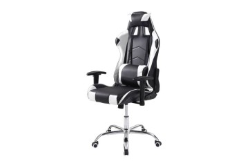 Cadeirão GAMING em preto e branco