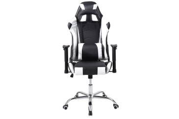 Cadeirão GAMING em preto e branco