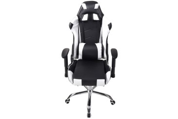 Cadeirão GAMING em preto e branco