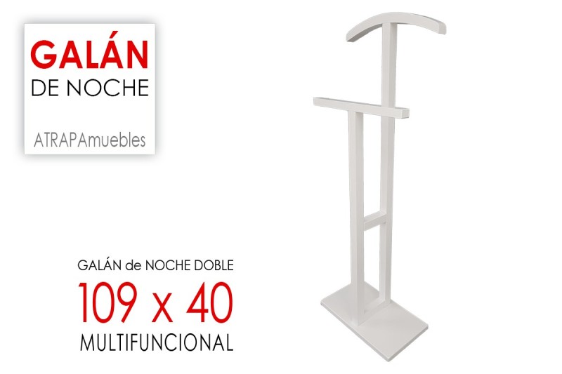 Galán de noche blanco de diseño - Alcon Mobiliario