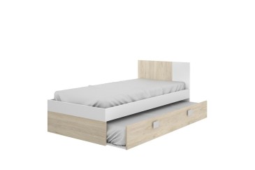 Arrastre para colchón bajo cama DINA Roble/Blanco