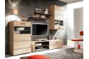 Mueble de salón COMBINO LEDS Roble/Wenge