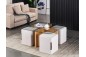 PACK Mesa de Centro 90x90 + 4 Puffs SEVILLA PACK Mesa de Centro 90x90 + 4 Puffs SEVILLA