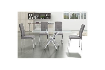 Mesa de centro fixa moderna 140x90 com pés cromados ao MELHOR PREÇO