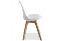 PACK Mesa MEDITERRANEO + 4 Sillas BEECH Blancas diseño