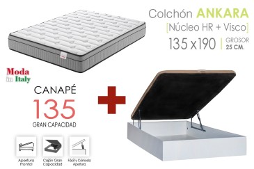 Canapé EKO + colchón de 135X190 al MEJOR PRECIO