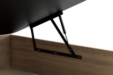 Sofá de arrumação XXL 135X190 com base estofada ao MELHOR PREÇO