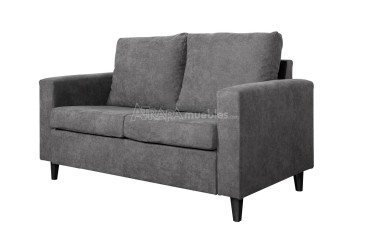 Sofá de Design 2 Lugares Reversível em Cor Cinzenta ao MELHOR PREÇO