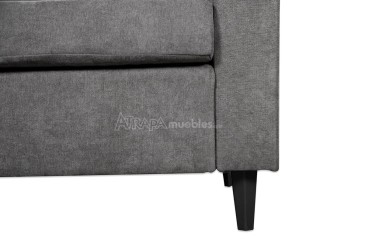 Sofá de Diseño 3 Plazas reversible color GRIS al MEJOR PRECIO