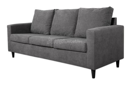 Sofá de Diseño 3 Plazas reversible color GRIS al MEJOR PRECIO