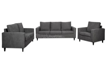 Sofá Chaiselongue de Diseño 3P reversible color GRIS al MEJOR PRECIO
