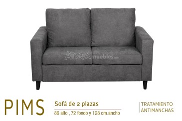 Conjunto de Sofás 3+2 Plazas PIMS Gris