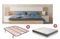 Pack AHORRO Dormitorio Mediterraneo + Somier con patas + Colchón Visco SMART 135x190