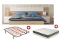 Pack Poupança Quarto Mediterrâneo + Estrado com Pés + Colchão Viscoelástico SMART 135x190 Pack Poupança Quarto Mediterrâneo + Estrado com Pés + Colchão Viscoelástico SMART 135x190