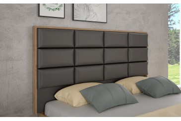 Dormitorio INVERELL (Cabecero + 2 Mesitas + marco cama) al mejor precio de Internet