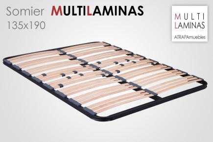 Somier multiláminas 135x190 al mejor precio de Internet