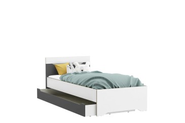 Elegante cama individual de diseño