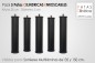 Pack 5 Patas Cilindricas 25 cm Pack 5 Patas Cilindricas 25 cm