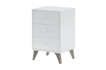 Mesa de centro SWEET com 3 gavetas em branco Artik