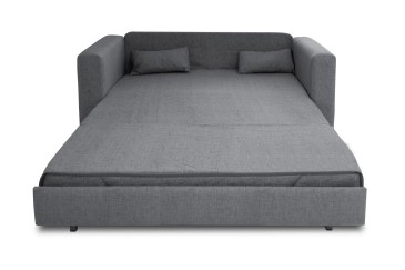 Sofá cama SINTRA tapizado en loneta de color gris al MEJOR PRECIO