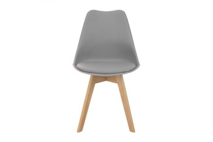 Conjunto de 4 sillas BEECH de Diseño en Color gris