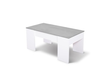 Mesa de centro GALA Cimento e branco