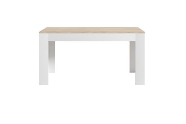 Mesa comedor extensible ASTRID Roble y Blanco