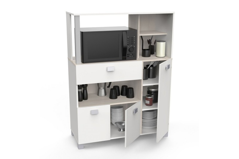 MUEBLE AUXILIAR DE COCINA CON 4 PUERTAS + 1 CAJÓN Y ESTANTE INTERIOR