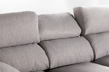 Sofá 3 plazas KANSAS Gris al MEJOR PRECIO