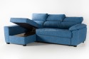 Chaiselongue Cama Izquierda ROSALIA Azul
