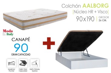 Base de arrumação RECKTO + colchão 90X190 ao MELHOR PREÇO