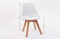 Pack ASTRID Mesa + 4 cadeiras BEECH branco de design Pack ASTRID Mesa + 4 cadeiras BEECH branco de design