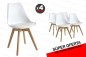 Pack ASTRID Mesa + 4 cadeiras BEECH branco de design Pack ASTRID Mesa + 4 cadeiras BEECH branco de design