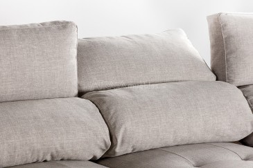 Sofá 3 plazas MINERVA 240 cm Gris (Cama) al MEJOR PRECIO