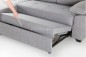 Chaiselongue Cama Izquierda ROSALIA Gris